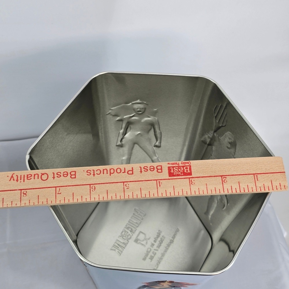 DC Comics Aquaman‎ Movie Popcorn Tin 130oz Metal Bucket Golden Link 2018 Promo - Picture 9 of 10
